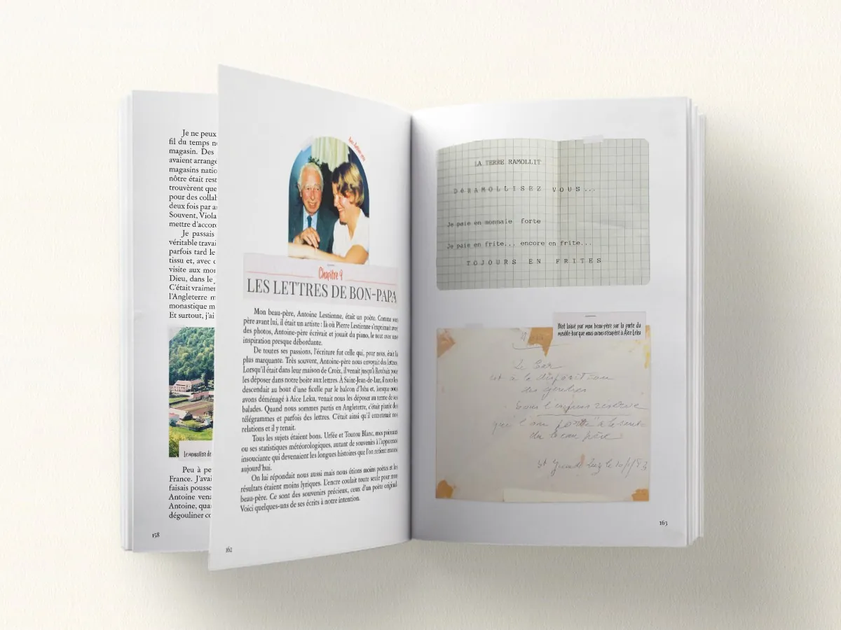 Double page 5 du livre de Claire et Antoine