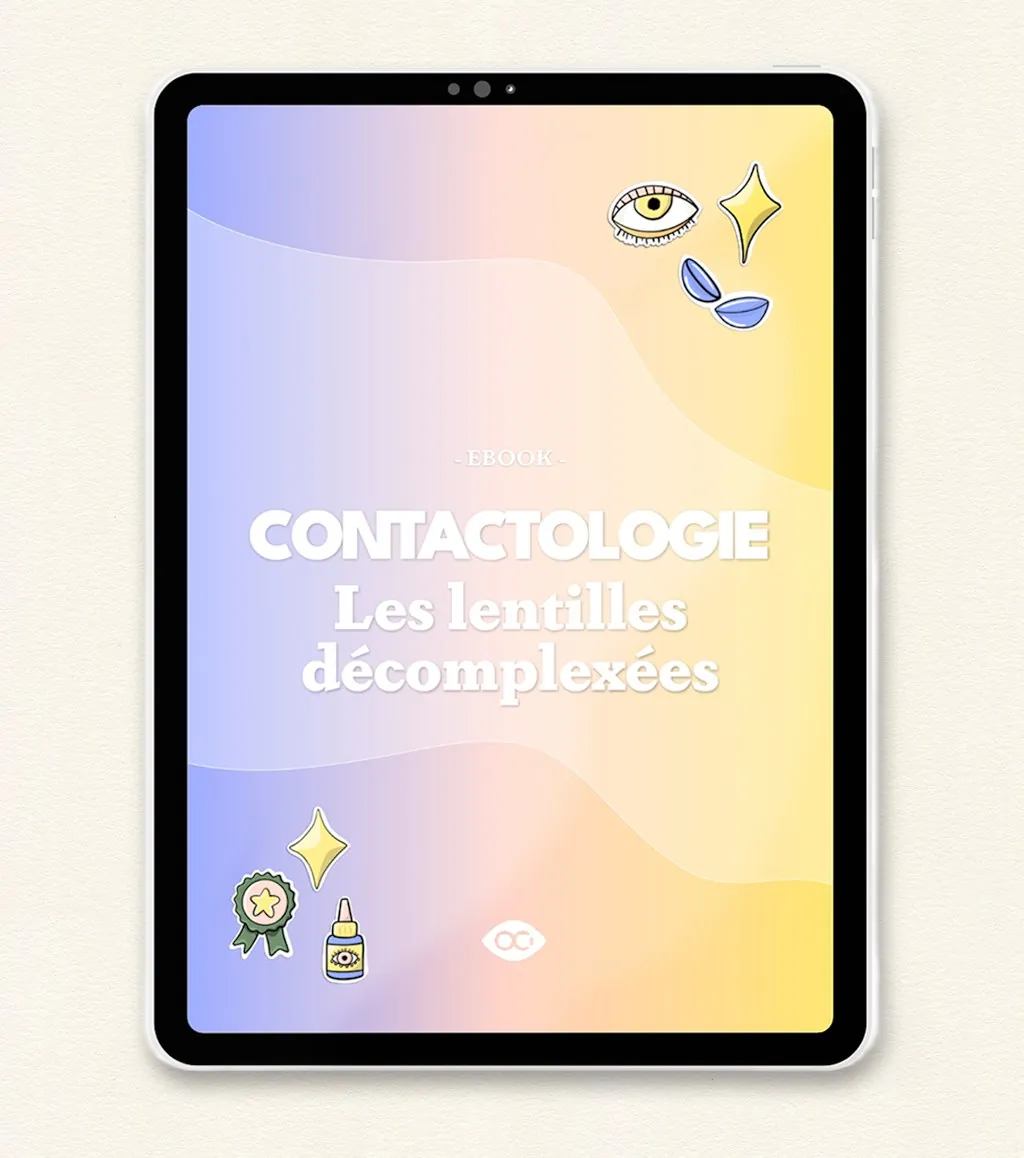 Couverture de l'ebook Contactologie, les lentilles décomplexées