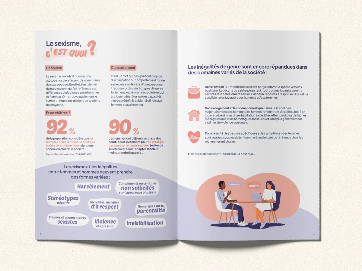 Double page du livret de jeux